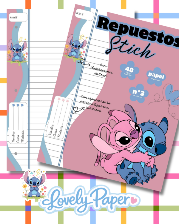 Producto - REPUESTO HOJAS N3 STITCH 2 X48