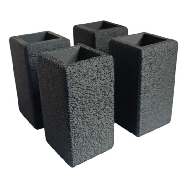 Producto - Patas Tacos X4 Cuadradas 3x3cm Eleva 7cm Cama Mueble Mesa