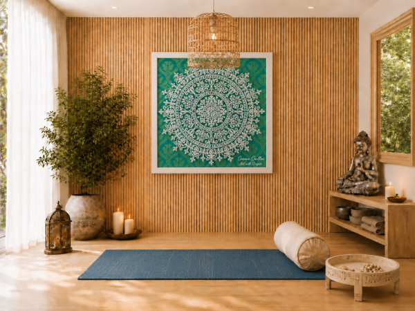 Producto - Cuadro "Mandala de Gratitud" -  Bastidor 100 x 100 relieve - 1