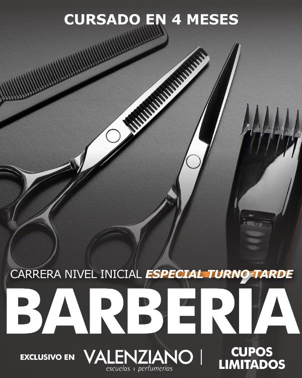 Producto - Barbería (peluquería caballeros) TURNO NOCHE - 4 Meses