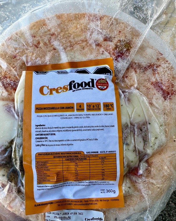 Producto - PIZZA GRANDE MUZZA Y JAMÓN