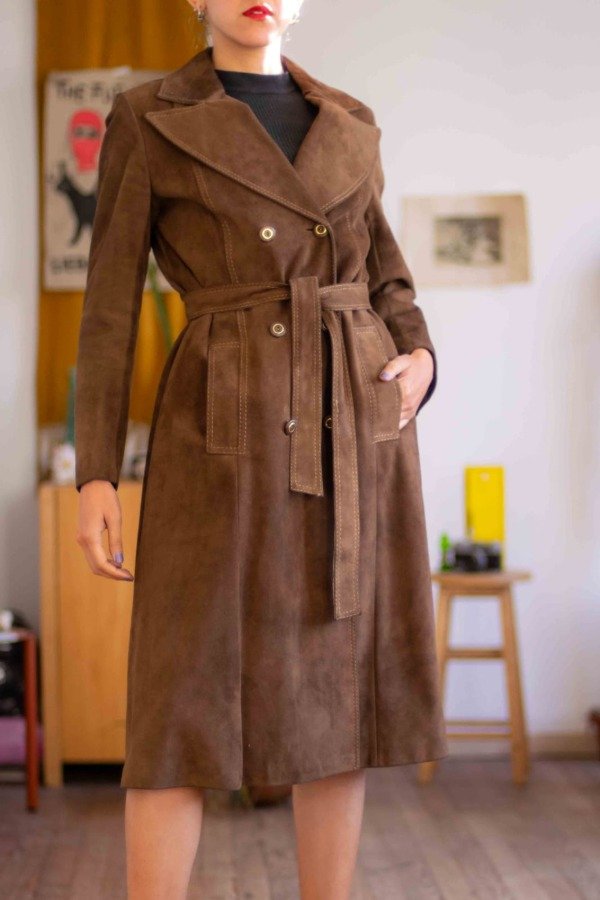 Producto - Tapado Gamuza Original Talle:M