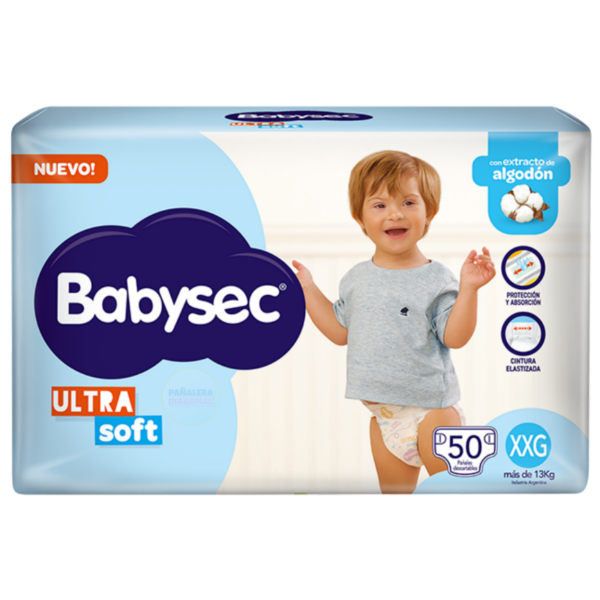 Producto - Pañales Babysec Ultra Soft XXG50