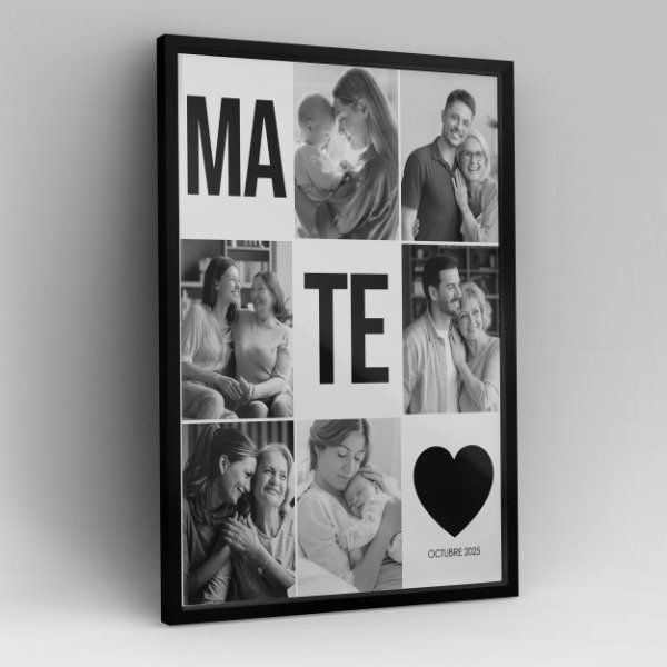 Producto - Cuadro Día de la Madre #5 Con tus Fotos