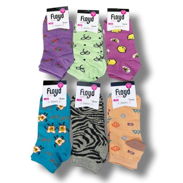 Producto - Soquete Floyd Estampados Surtidos Dama X1