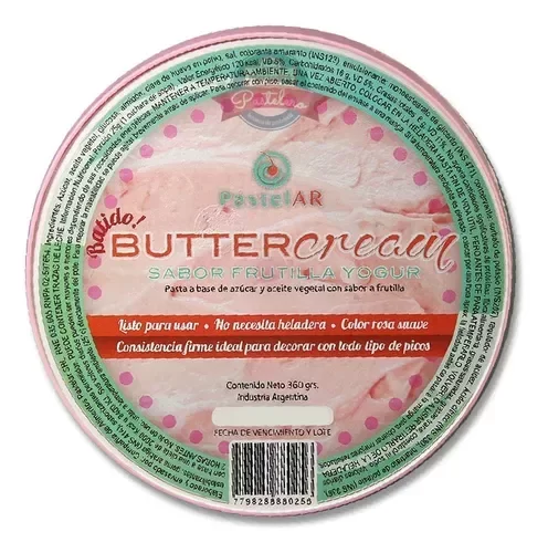 Producto - BUTTERCREAM sabor frutilla yogurt