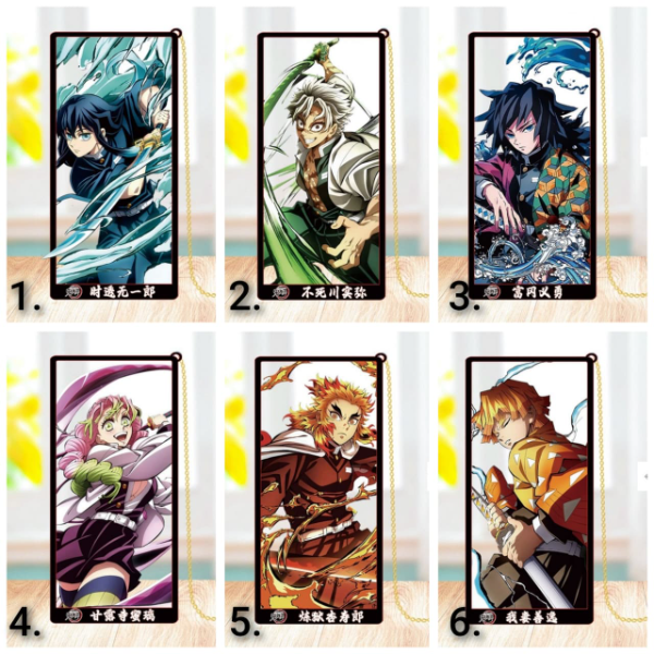 Producto - Marca Paginas de Metal - Demon Slayer Kimetsu 3 - Ingrese para elegir