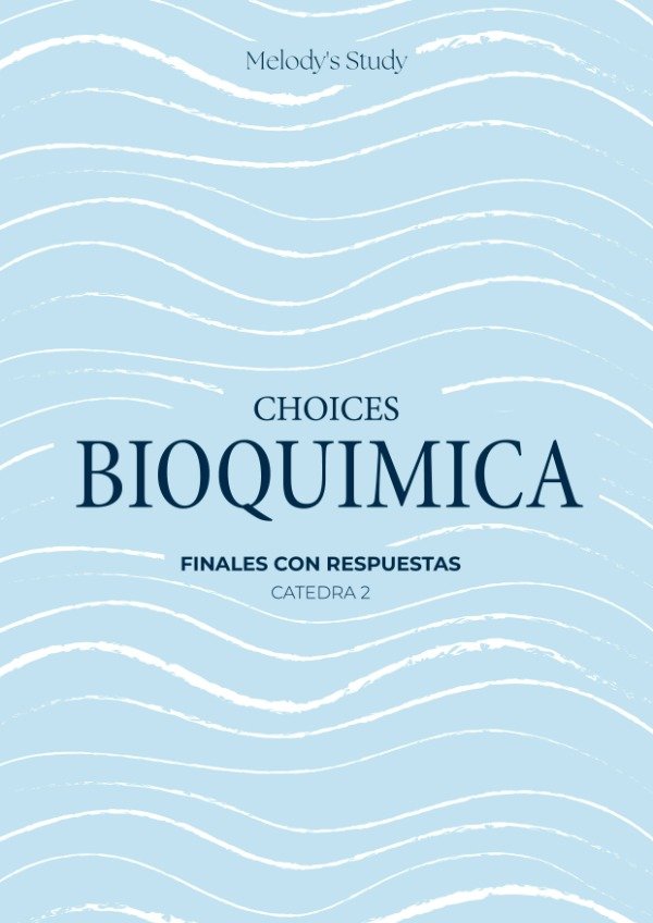 Producto - Choices de Bioquímica FINALES