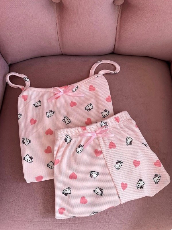 Producto - Pijama short/musculosa kitty - 1