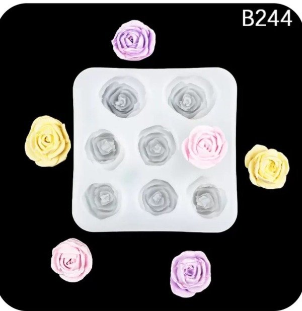 Producto - MOLDE SILICONA 8 ROSAS (COD. M12)