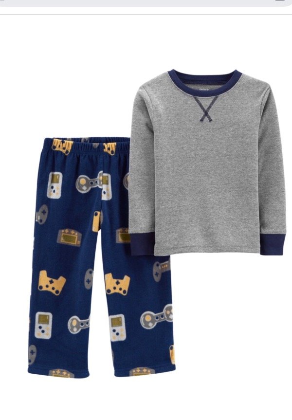 Producto - Pijama remera algodón + pantalón micropolar 4