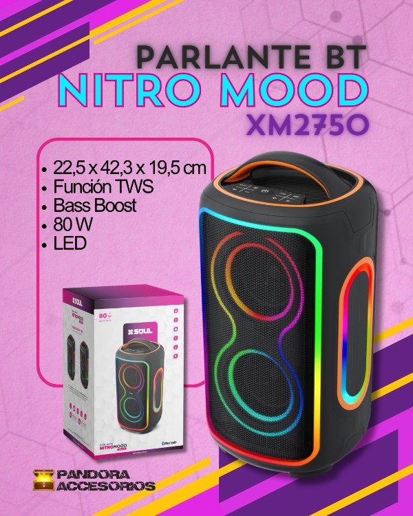 Producto - Parlante BT Nitro Mood XM2750 80W - 0