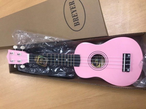 Producto - BREYER Ukelele soprano rosa pastel