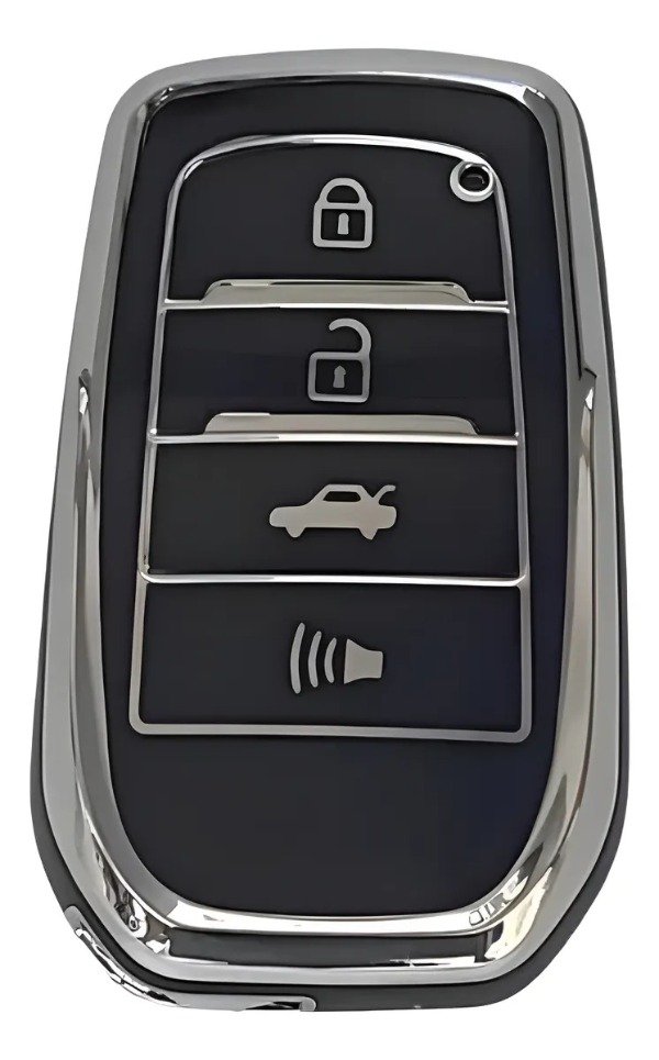 Producto - FUNDA TPU VIRA PLATEADA TOYOTA 3 BOT+1 PRESENCIA HILUX SW4
