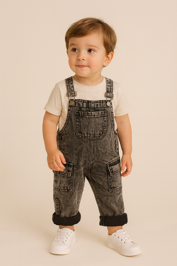 Producto - JARDINERO JEAN MOM BEBÉ