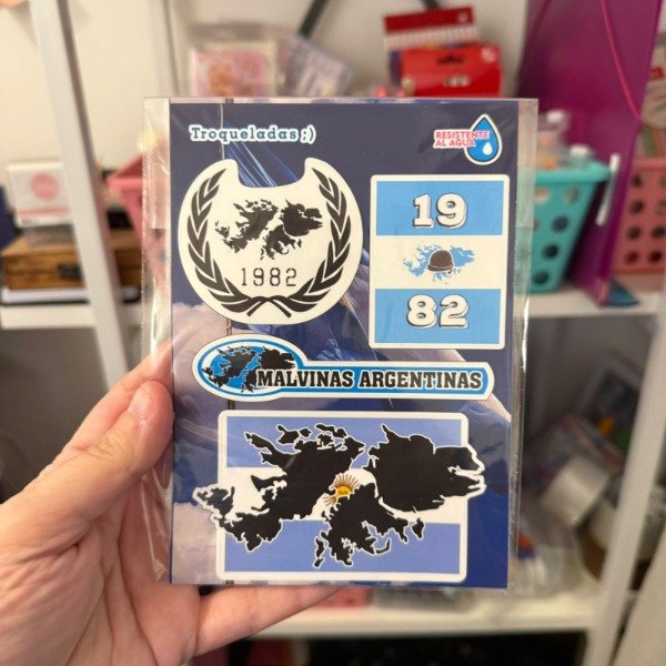 Producto - Plancha de sticker Malvinas