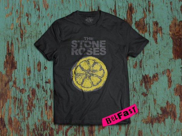 REMERA STONE ROSES LIMON