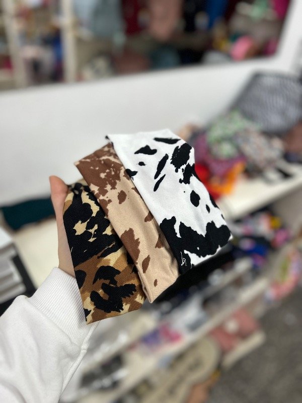 Producto - Vincha de tela ancha estampada