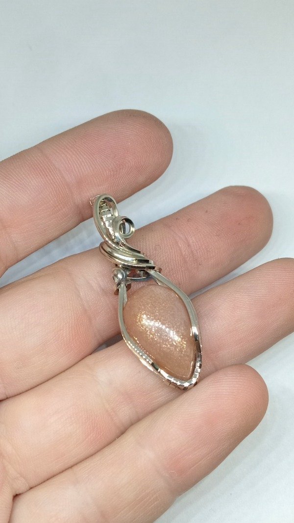 Producto - Dije piedra del sol en alpaca 1