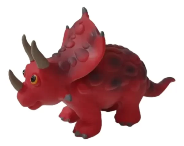 Producto - Triceratops Dinosaurio De Goma Caricaturizado Largo 22 cm (1)