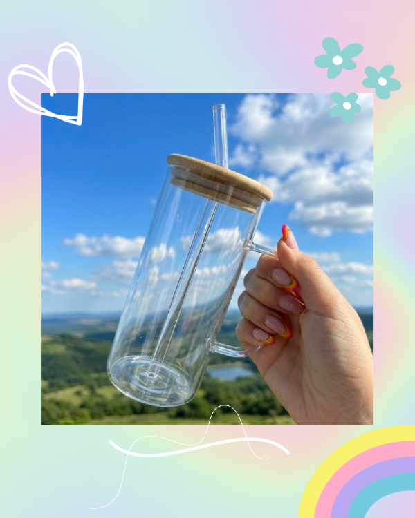 Producto - Vaso Cilindro con Tapa y Sorbete
