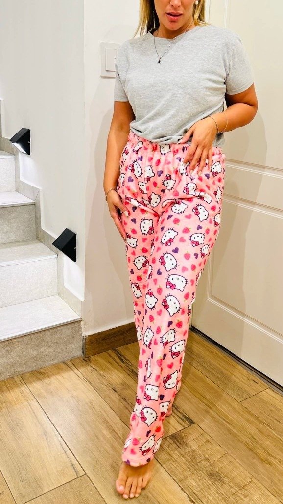 Producto - Pantalón Polar Soft Animado Kitty Pink