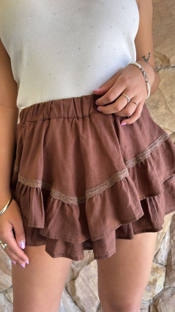 Producto - SHORT POLLERA CHOCOLATE