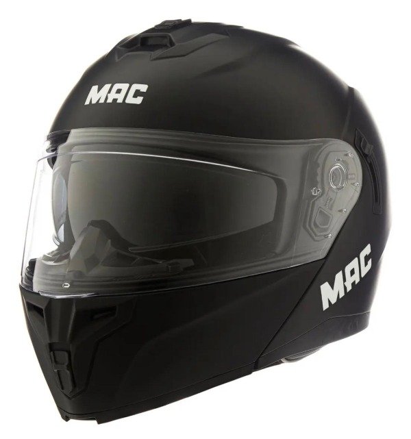 Producto - CASCOS MAC BLAZE SOLID BLACK MATE REBATIBLE - 1