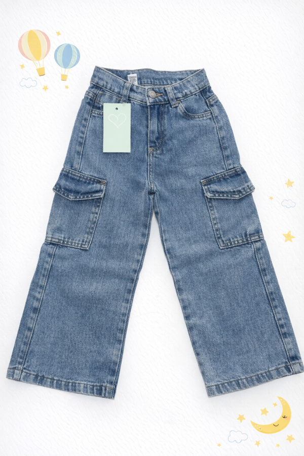 Producto - Wide leg cargo denim