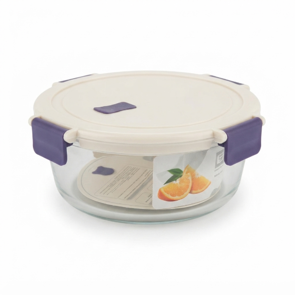 Producto - TUPPER REDONDO DE VIDRIO CON TAPA PLASTICO