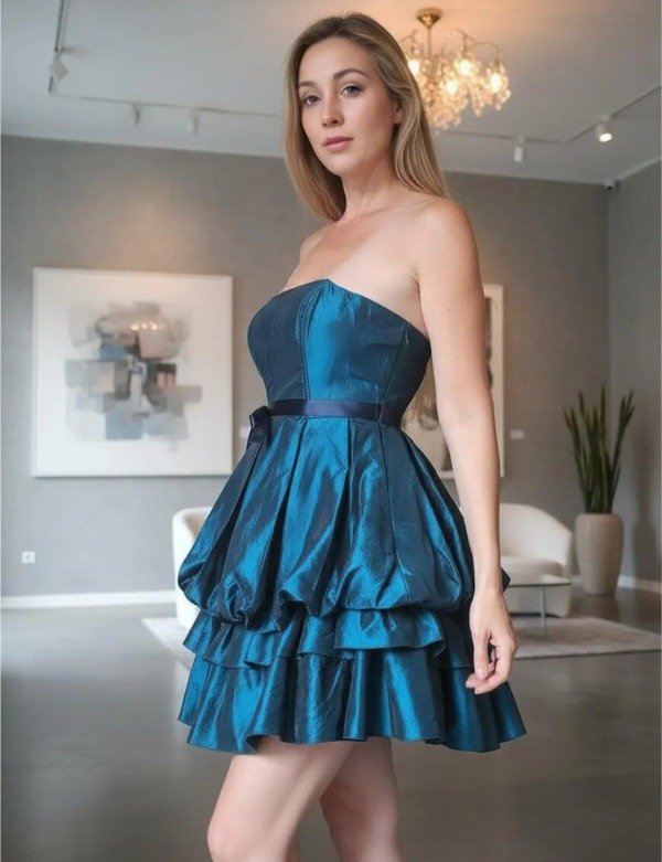 Producto - Vestido de fiesta corto azul noche - 3