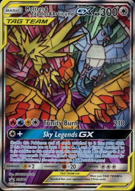 Producto - Moltres / Zapdos / Articuno GX - SM210 - Sun and Moon Promo