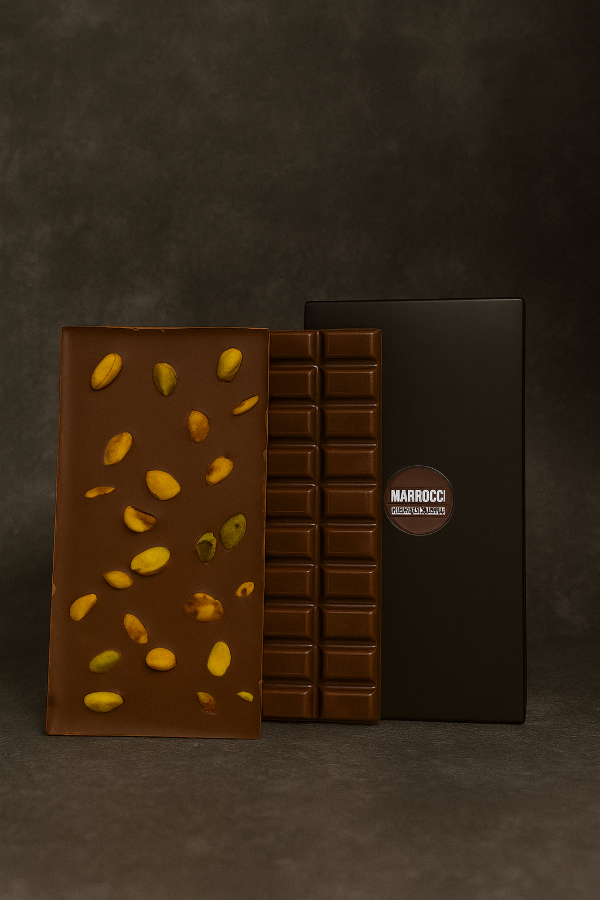 Producto - Tableta de Pistachos- Chocolate semiamargo