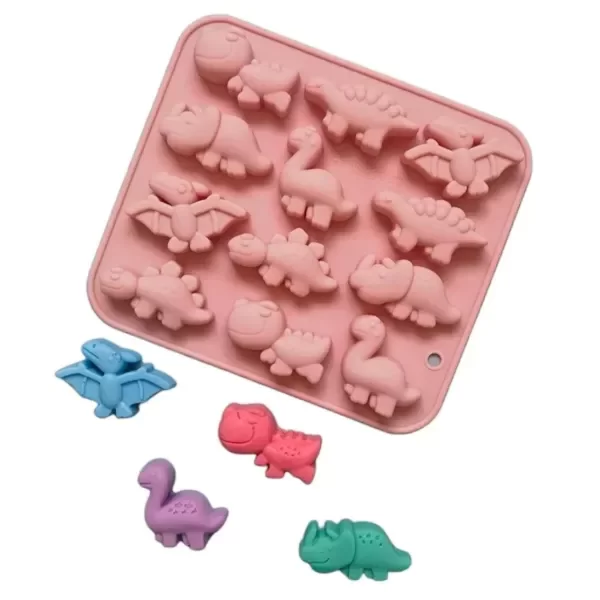 Producto - Silicon dinosaurio mini x12