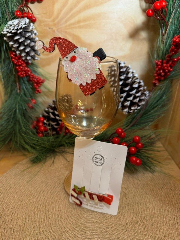Producto - Identificador  de Copas  Set x 2 Papa Noel y Caramelo  (Efectivo: 4.000)