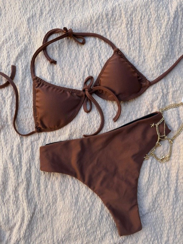 Producto - Bombacha Tiro Alto Less CHOCOLATE