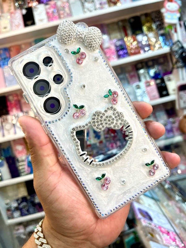 Producto - Hello Kitty Moño/Cherry Samsung s23/plus/ultra s24/plus/ultra s25/plus/ultra