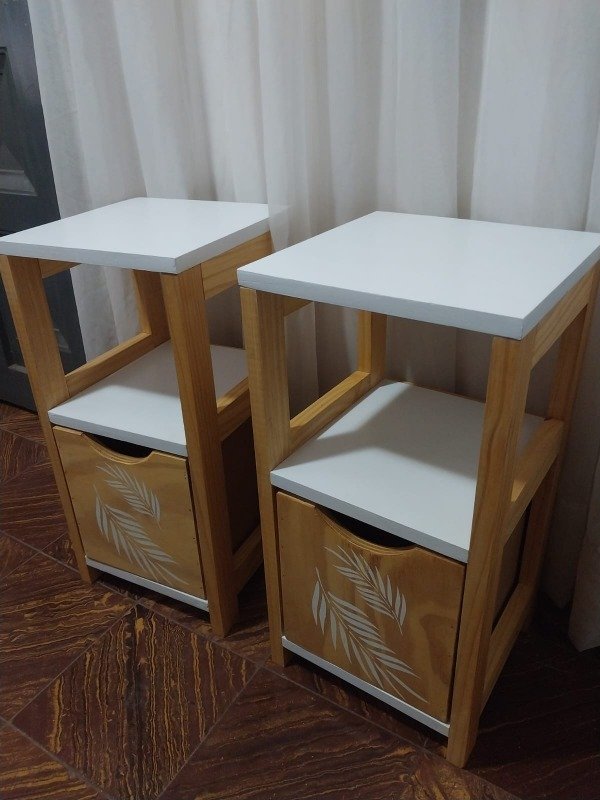 Producto - Mesitas de noche x2 30x30cm y 60cm de alto (POR ENCARGUE)