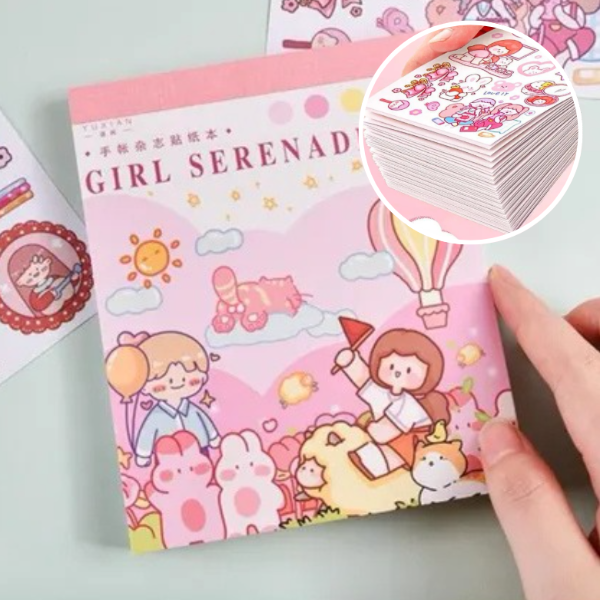 Producto - Libro de Stikers 50 hojas Kawaii