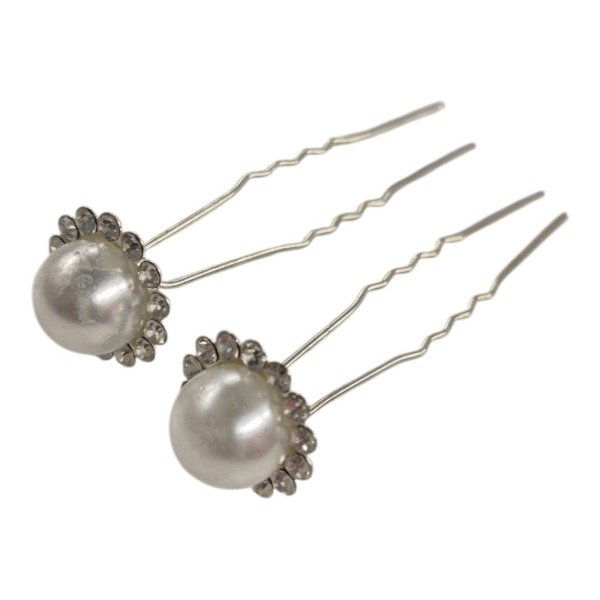 Producto - HORQUILLA MEDIA PERLA BLANCA X2 - 0