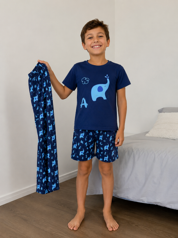 Producto - PIJAMA ARTURO NIÑO - 3 PIEZAS TALLE 8 AL 14 - 3