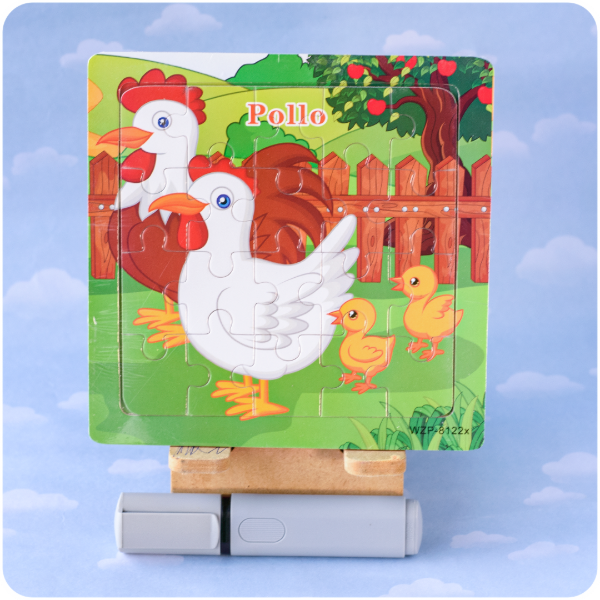 Producto - Rompecabeza de Madera 20 Piezas - Pollo