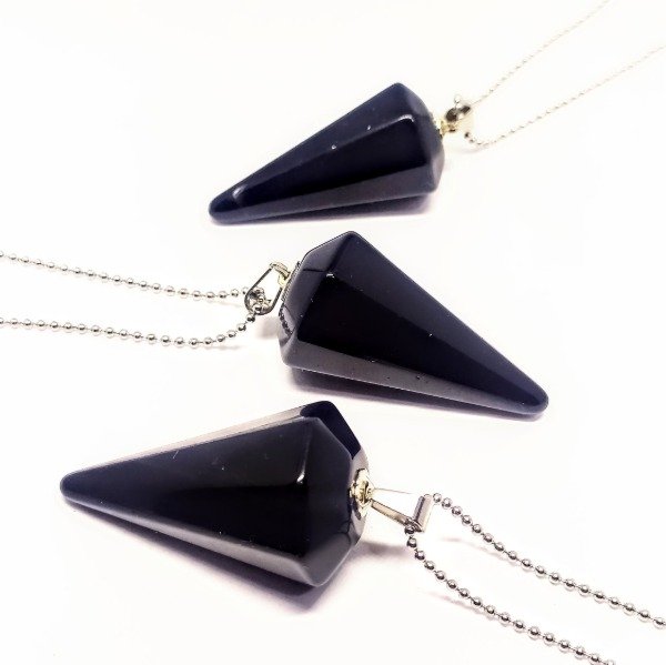 Producto - PENDULO OBSIDIANA NEGRA