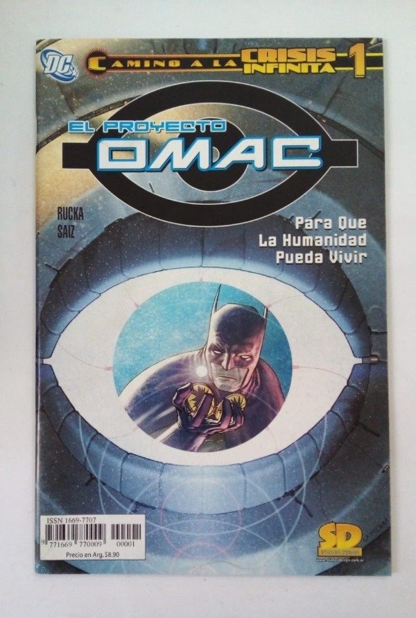 Producto - Camino a la Crisis Infinita #1 El proyecto OMAC - Rucka - SD DC Comics