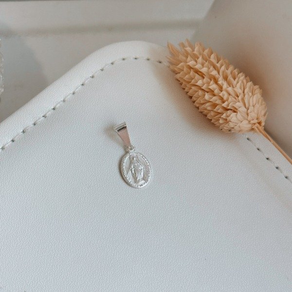 Producto - Dije Medalla Milagros- Laminado Plata 925