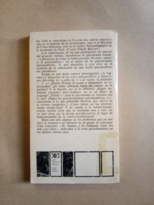 Producto - El psicodrama un acercamiento psicoanalítico - Michel Bausquin - Siglo XXI 1977 - 1