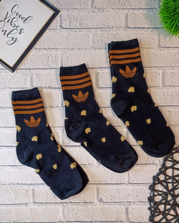 Producto - MEDIAS 3/4 ALGODÓN AD PRINT NEGRO