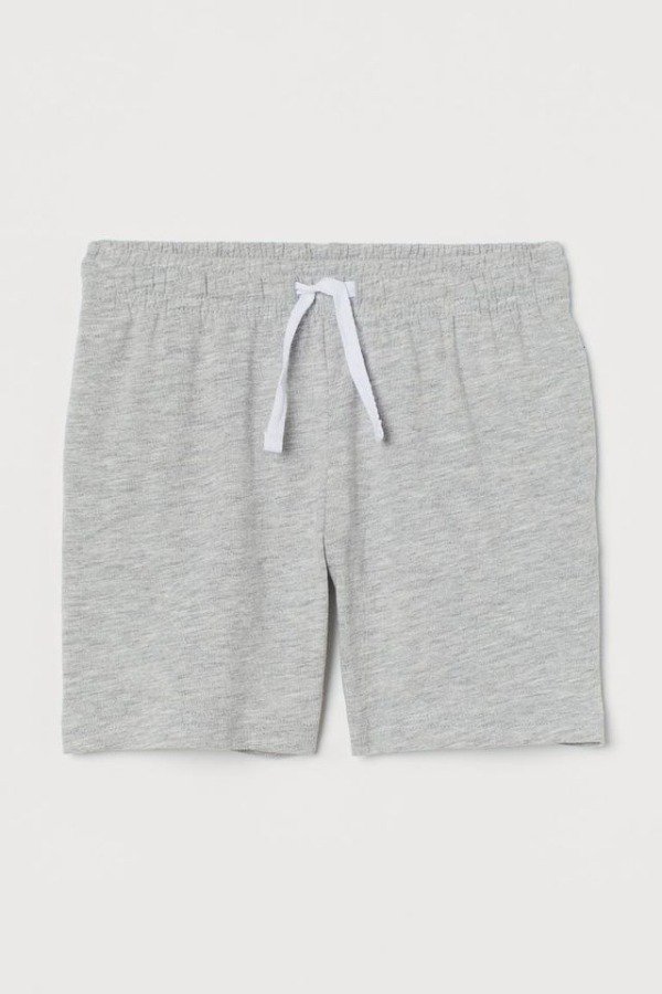 Producto - Short de Algodón Liso Gris HM