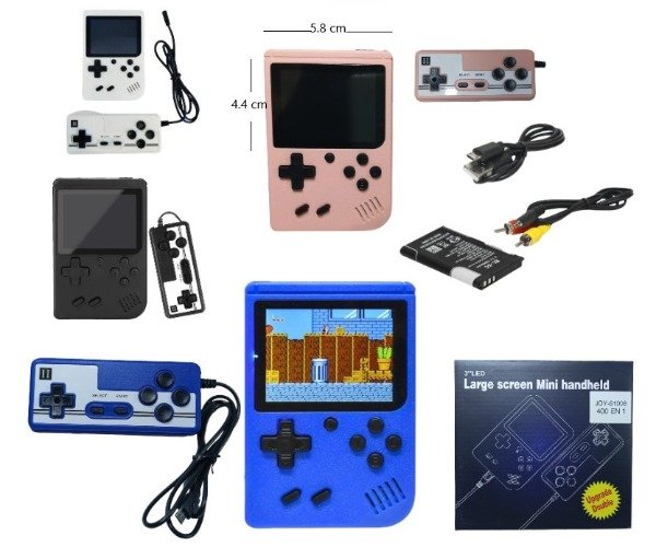 Producto - Consola portátil Retro 500 Juegos en 1 con Joystick JOY-61008