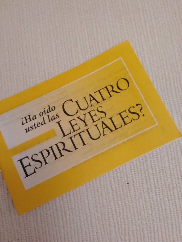 Producto - LIBRITO EVANGELISTICO LAS CUATRO LEYES ESPIRITUALES